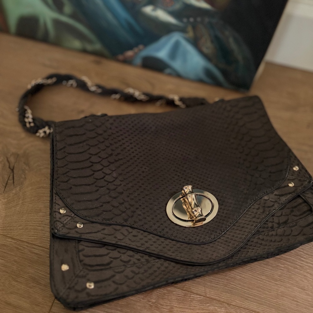 Elaine Turner Suede Handbag